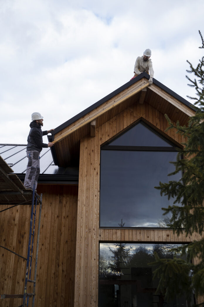 Modern home exterior with energy-efficient siding for insulation and style.