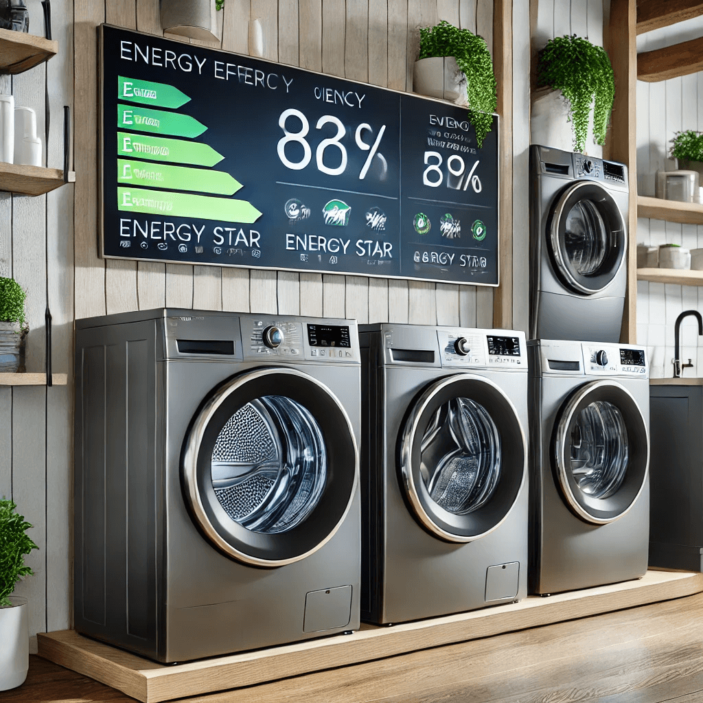 Energy-Efficient Washer and Dryer